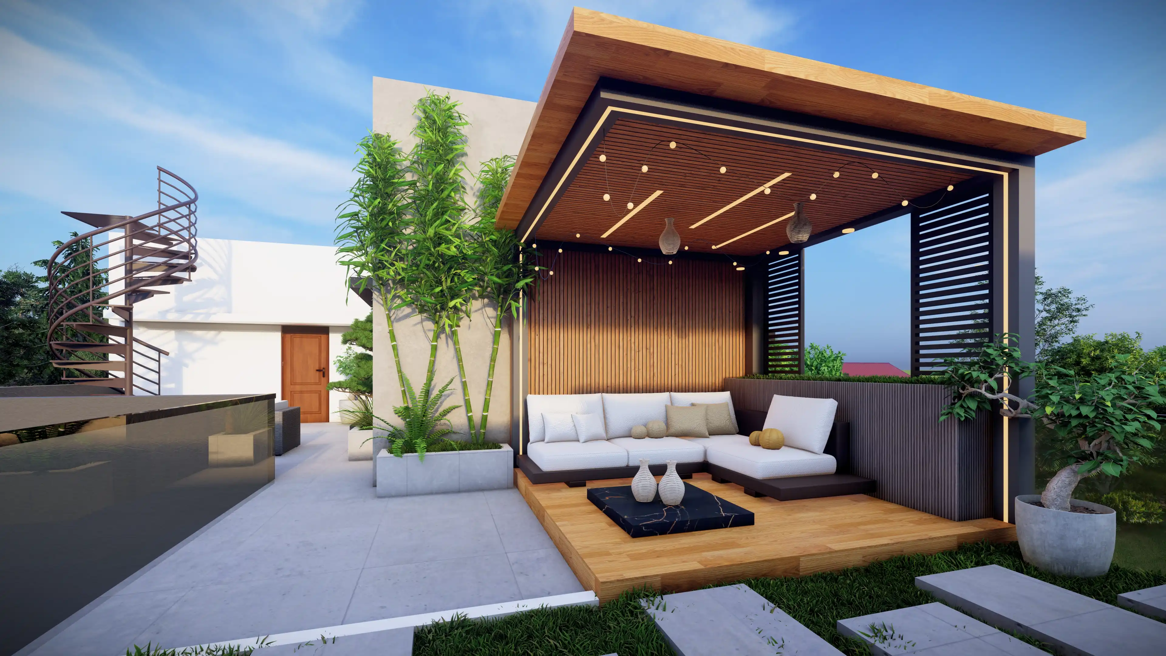 Nature inspired resort architecture